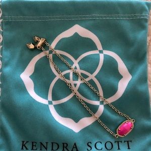 Elaina Bracelet in Hot Pink and Gold